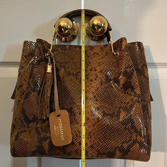Persamam New York Snake Print Handbag - Picture 4 of 11